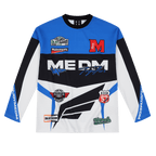 MEDM Biker Color Block Waffle Long Sleeve Jersey