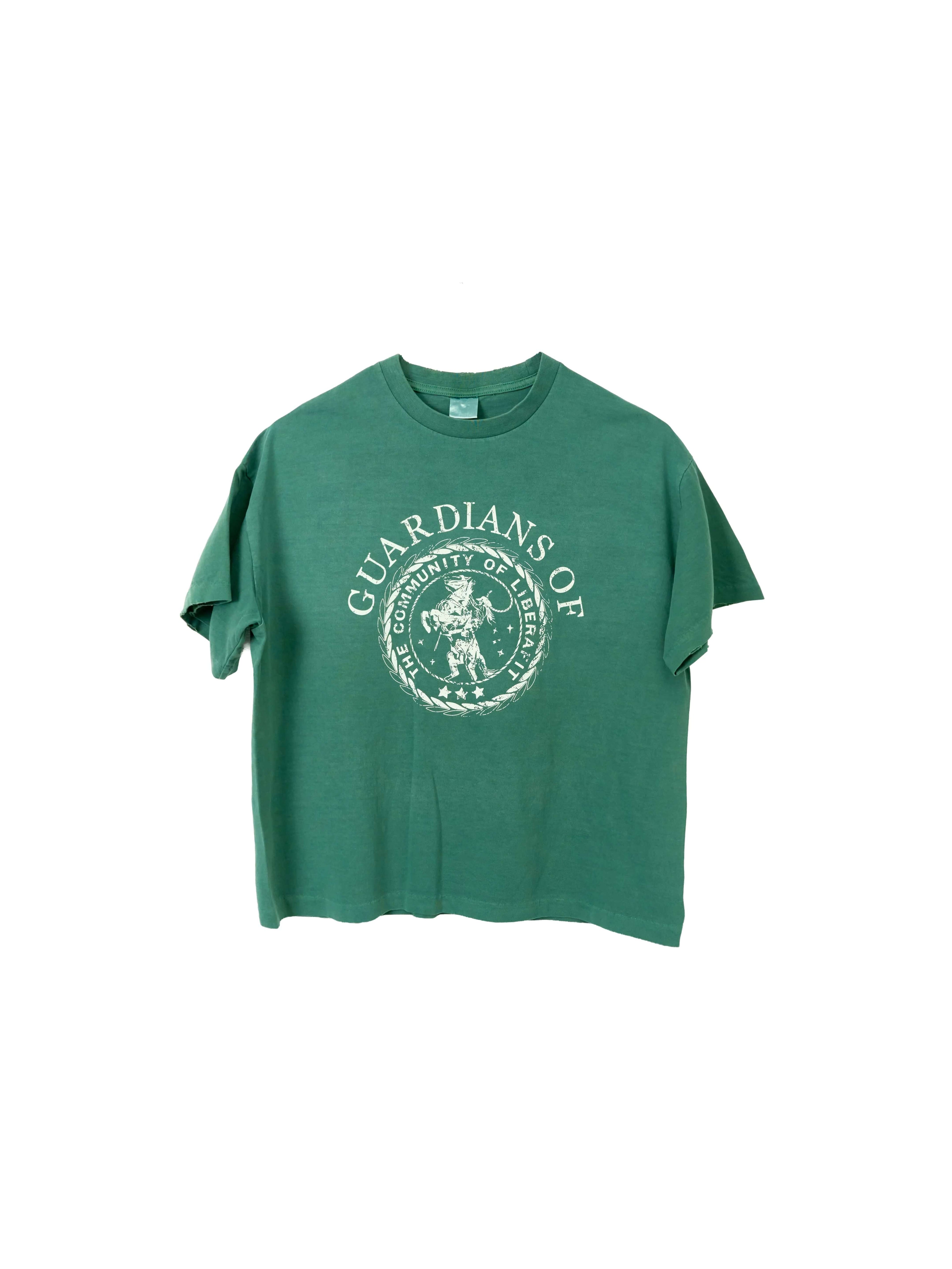 LIBERAFIT Badge Graphic Garment Dyed Vintage Tee