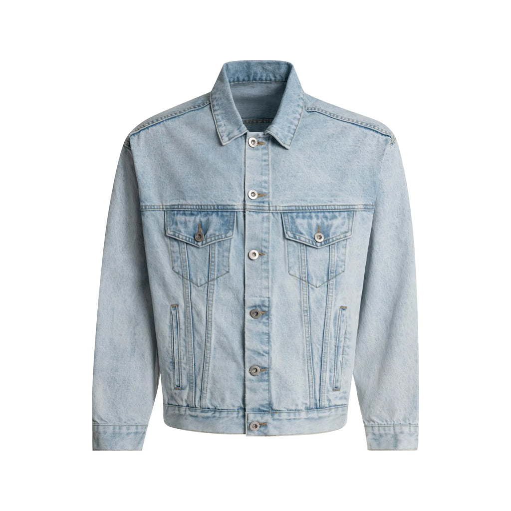 F3F Select Heavily Washed Light Blue Denim Jacket
