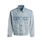 F3F Select Heavily Washed Light Blue Denim Jacket