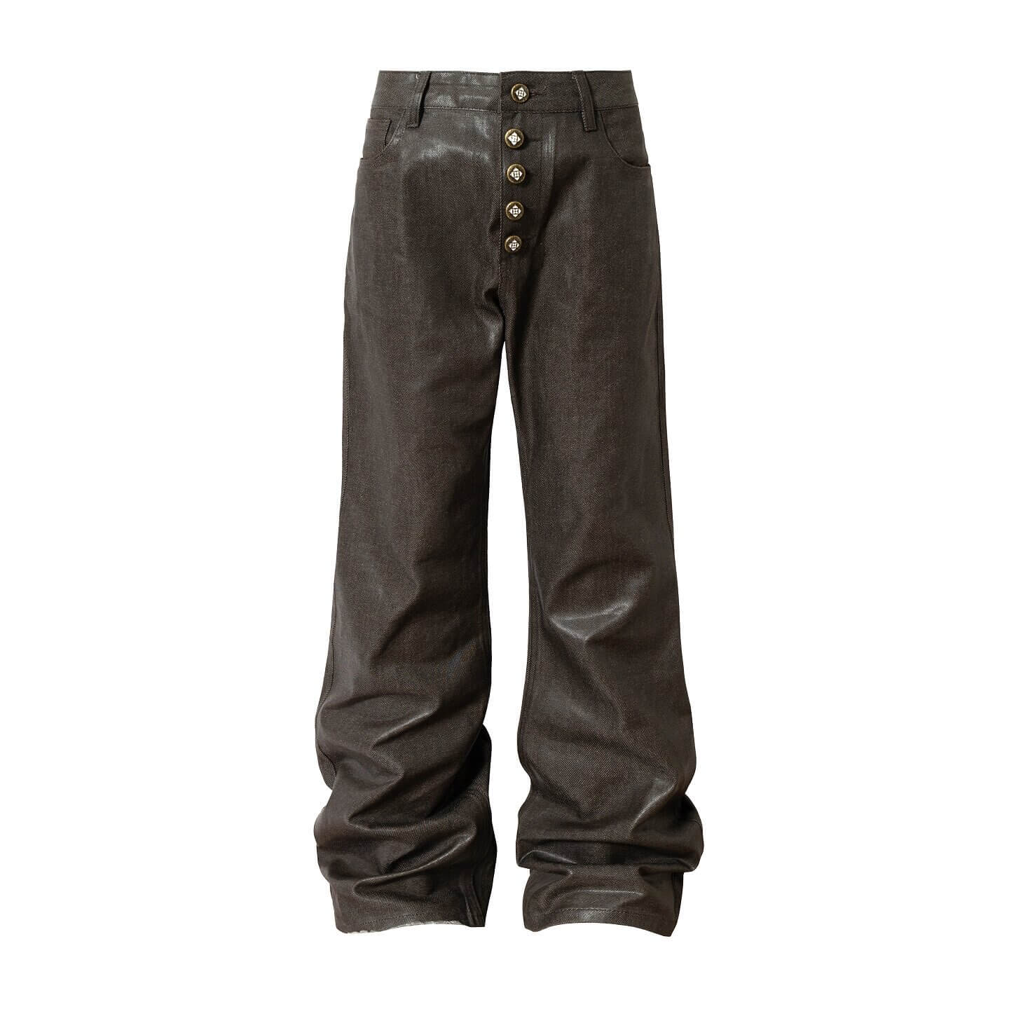 YADcrew Five Button Waxed Denim Jeans