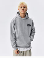 MEDM Basic One Point Embroidered Logo Oversized Hoodie