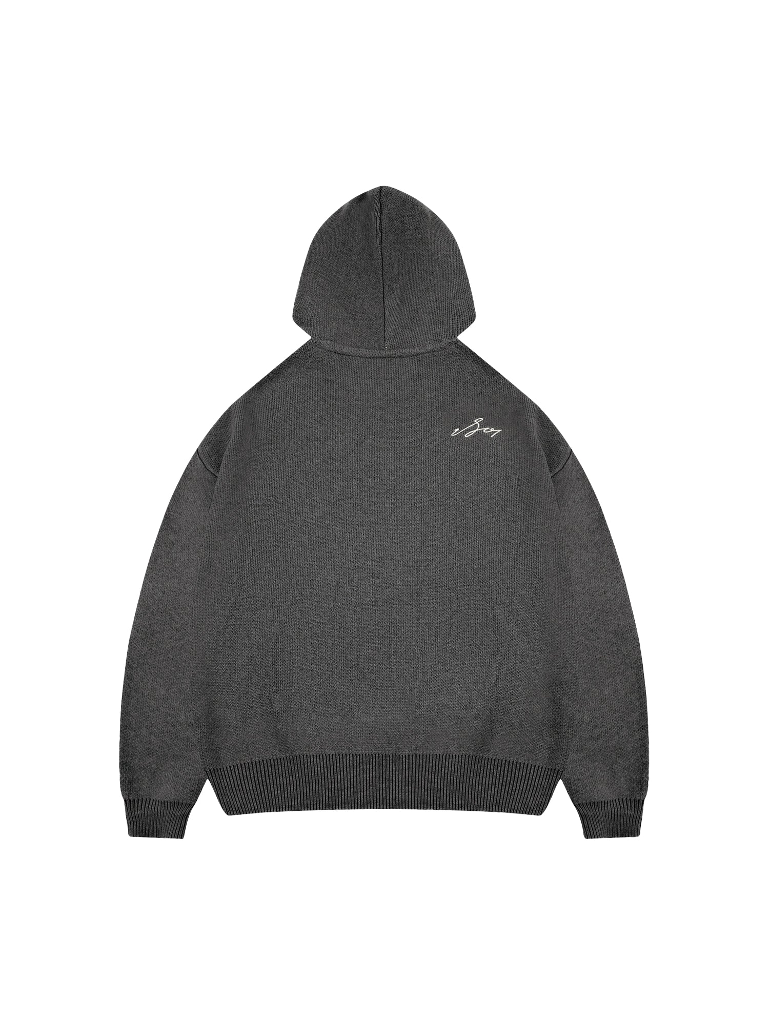 1807 Round Font Knit Hoodie