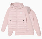 MEDM Patchwork Raglan Sleeve Lightweight Hooded Down Jacket