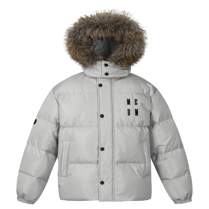 MEDM Detachable Fur Hooded Down Jacket