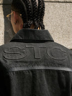 STEEPC Embossed Logo Denim Jacket