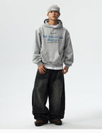 MEDM Flame Rhinestone Embellished Hoodie