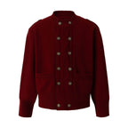 YADcrew Double Breasted Metal Button Cable Knit Cardigan