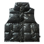 Remedy Cracked Design Puffer Vest