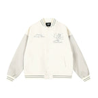 Achock Goddess Embroidery Varsity Jacket