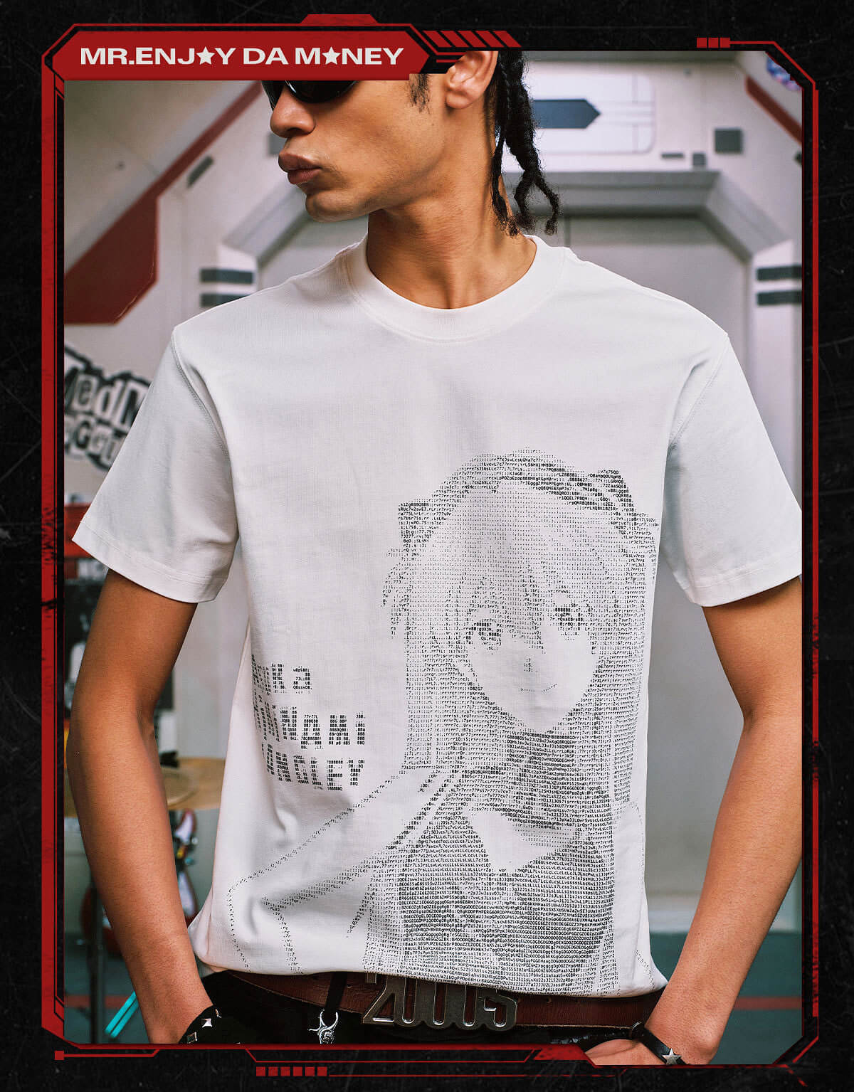 MEDM x EVA NEVER END Character Code Graphic Tee