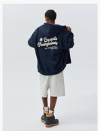 MEDM Towel Applique Embroidery Zip-Up Hoodie