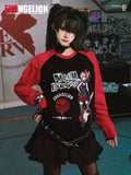 MEDM x EVA NEVER END Character Print Raglan Long Sleeve Tee