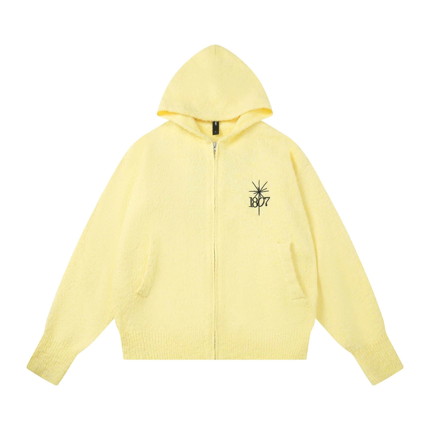 1807 STILLGOING Jacquard Knit Zip Up Hoodie