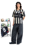 F3F Select Striped Polo Collar Short Sleeve Soccer Jersey