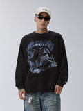 F2CE Washed Dark Print Long Sleeve Tee