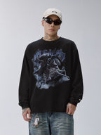 F2CE Washed Dark Print Long Sleeve Tee