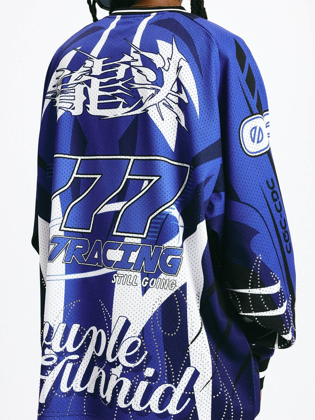 1807 × CH Dragon Head Rhinestone Hockey Jersey