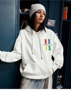MEDM Rainbow Embossed Logo Hoodie
