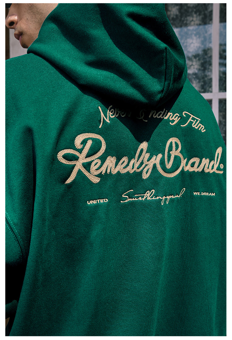 Remedy Metal Wax Seal Chain Embroidered Hoodie