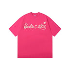 1807 Barbie Glitter Graphic Short Sleeve Tee