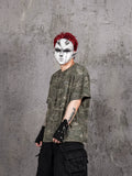UNDERWATER Handmade Cut Distressed Camouflage Tee