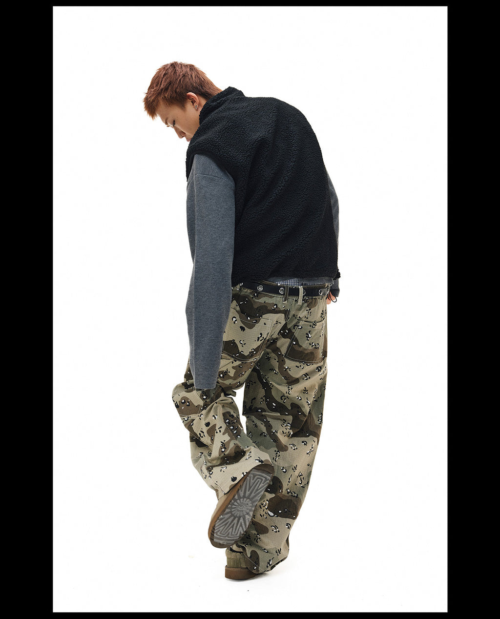 NOVACAM Camouflage Fleece Reversible Vest