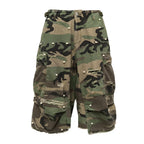 STEEPC M-65 Pearl Embellished Camouflage Baggy Cargo Shorts