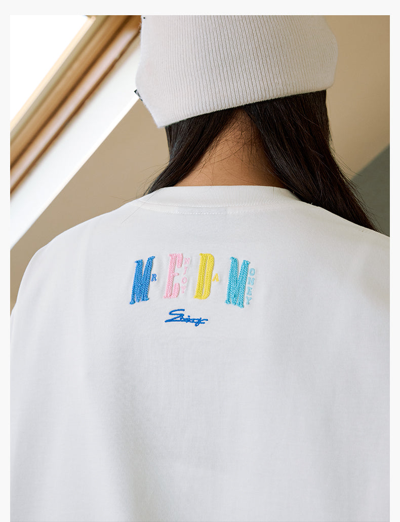 MEDM Multicolor Terry Embroidery Tee