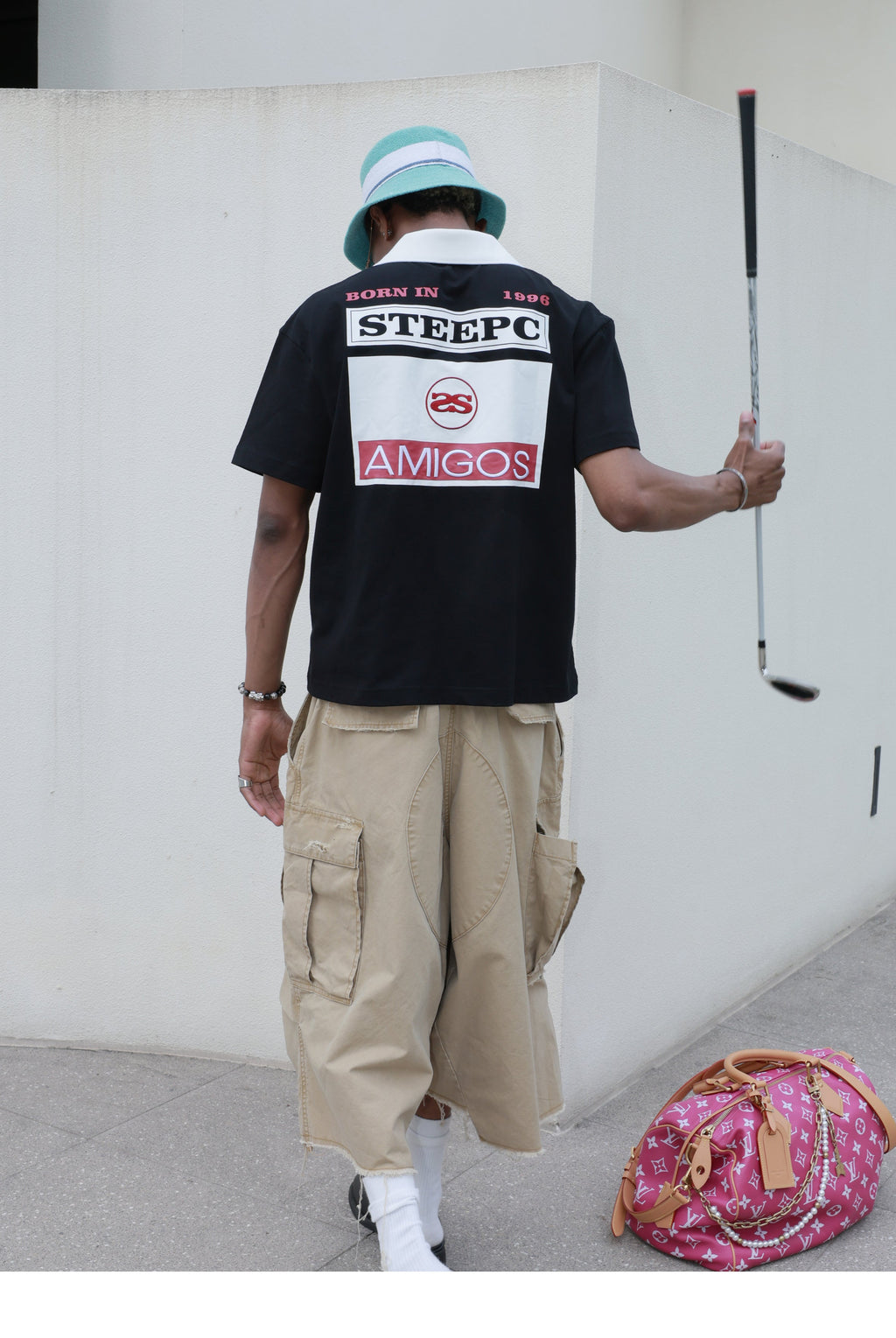 STEEPC Amigos Patch Embroidered Polo Shirt