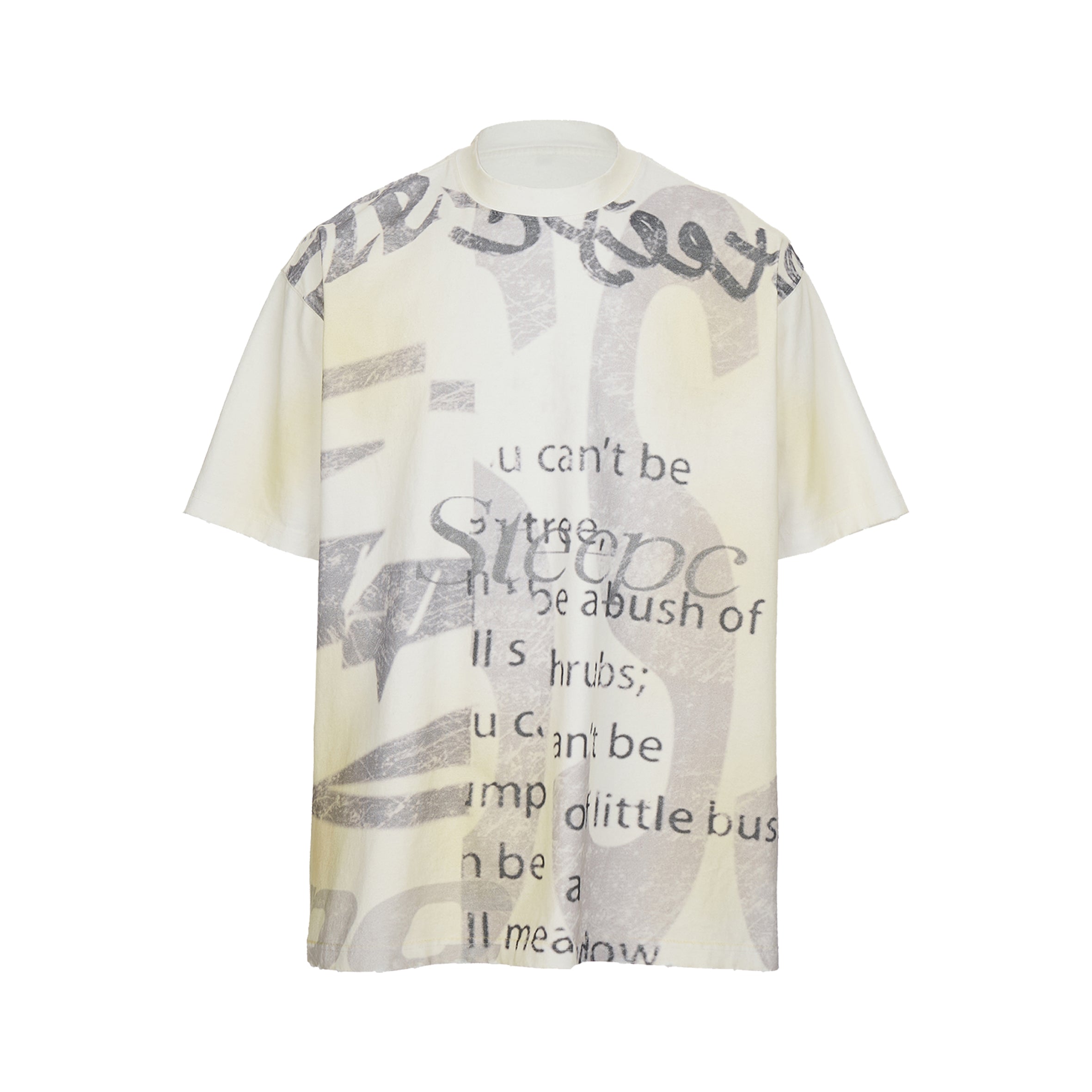 STEEPC Aged Spray Washed Blotch Full Print Tee