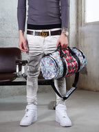 TGFCLUB Graffiti Dollar Bill All Over Printed Duffle Bag