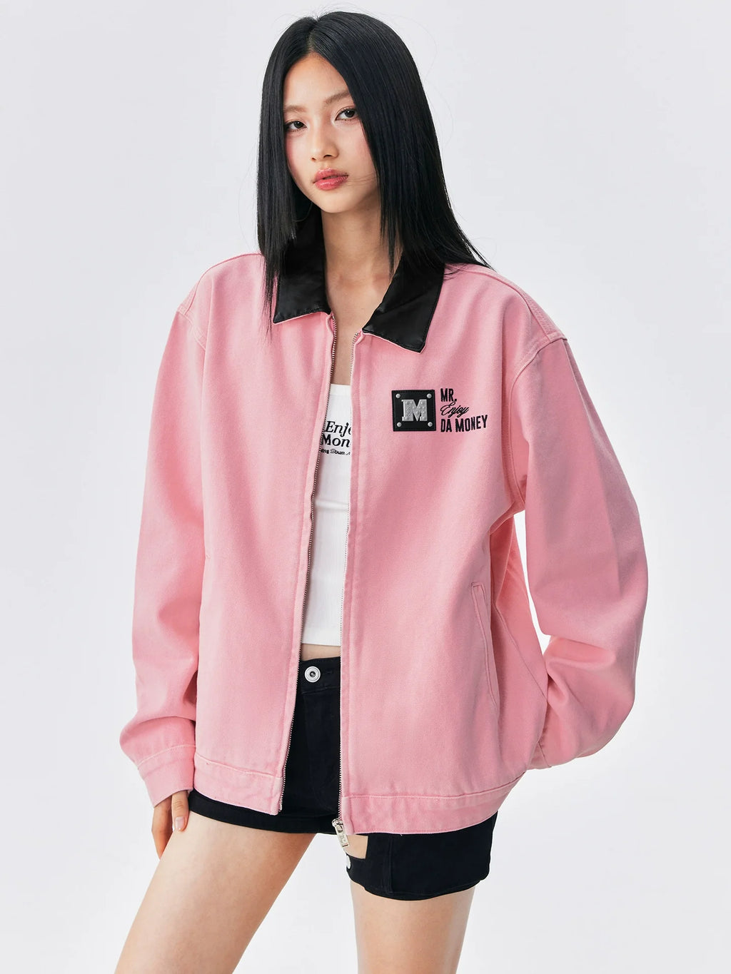 MEDM Turquoise Metal Patch Detroit Jacket