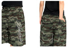 F3F Select Camo Calligraphy Embroidered Baggy Sweat Shorts
