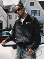 MEDM Studded Harrington Jacket