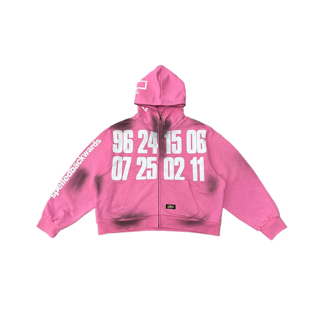 EVETS Old Dirty Graphic Zip Up Hoodie