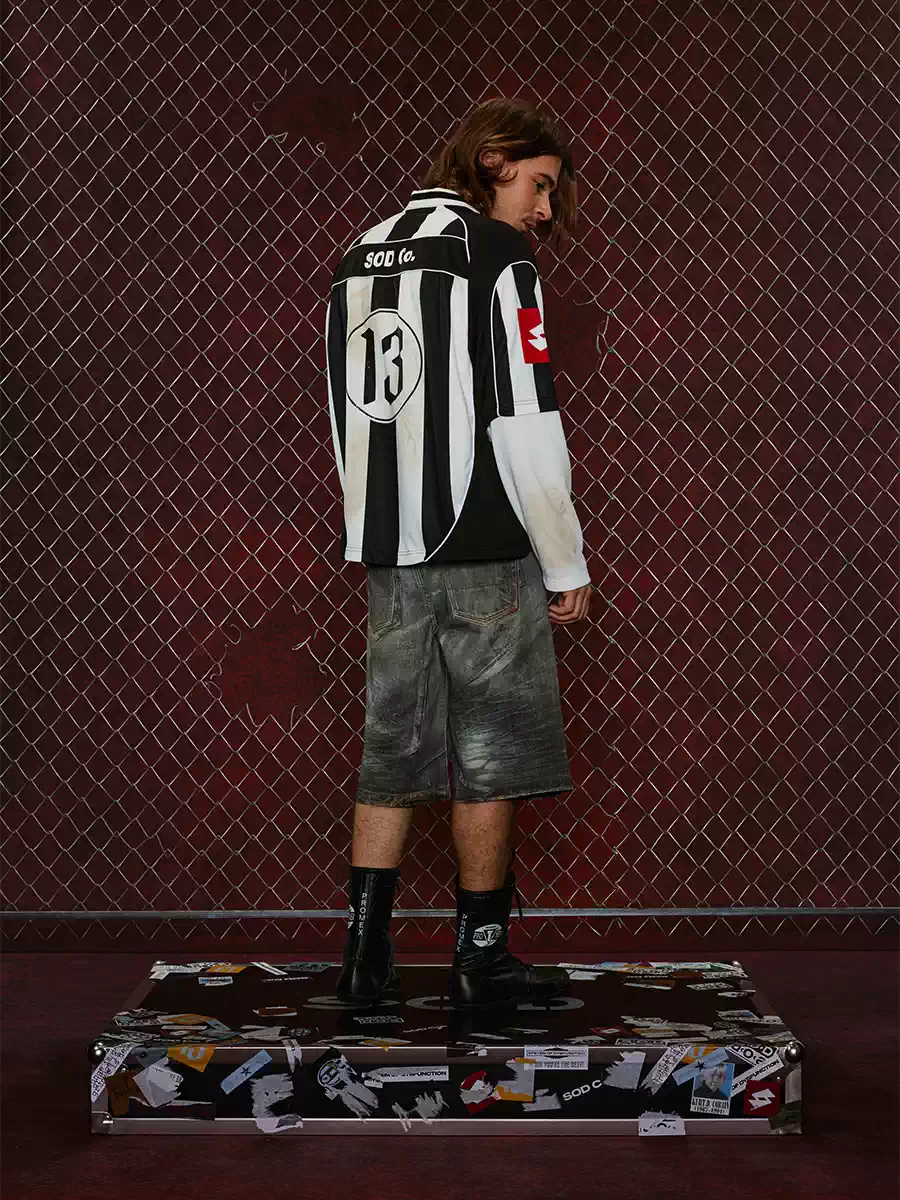 SOD Co. Layered Distressed Vintage Soccer Jersey