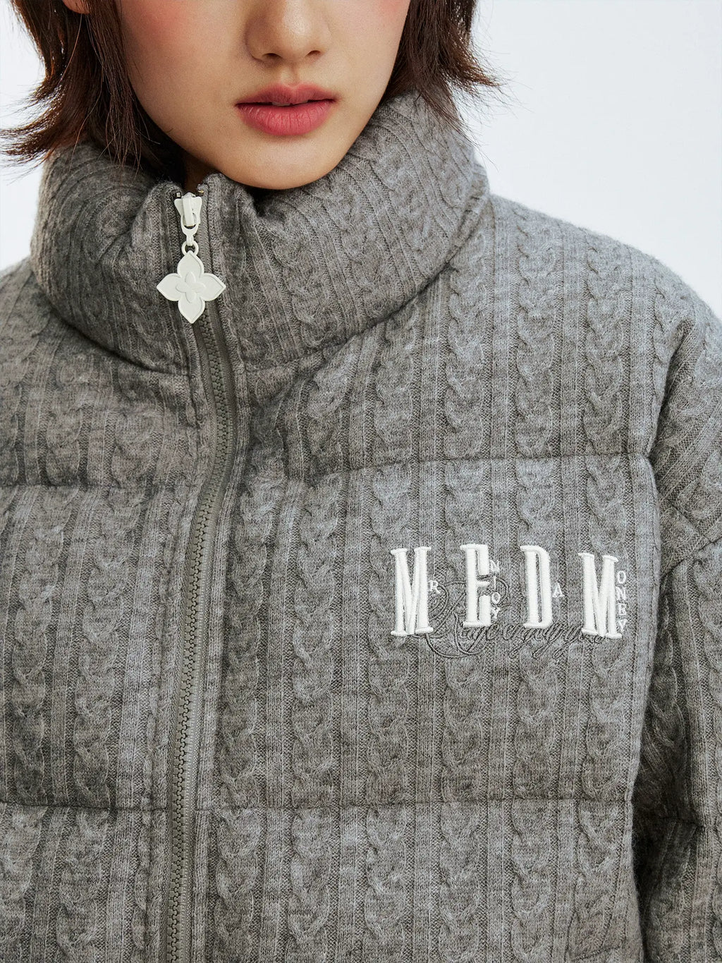 MEDM Cable Knit Down Jacket