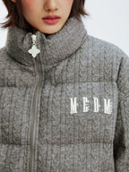 MEDM Cable Knit Down Jacket