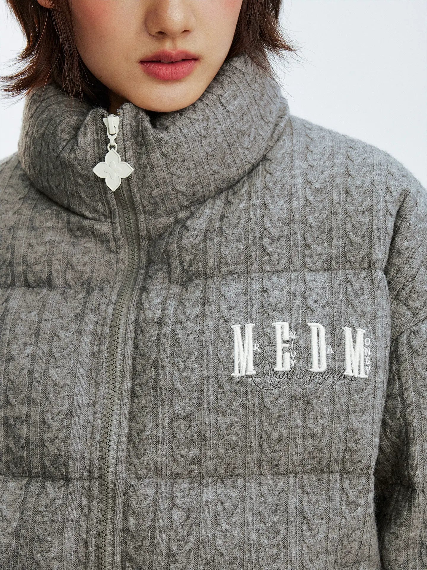 MEDM Cable Knit Down Jacket