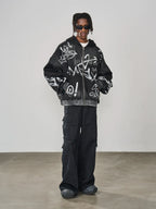 Harsh and Cruel Spray Paint Washed Hoodie