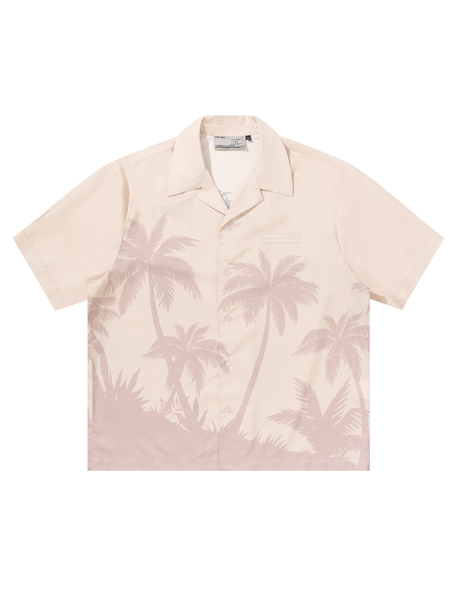 Harsh and Cruel Palms Logo Cuban Shirt