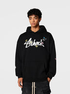 Achock Character Pattern Print Hoodie