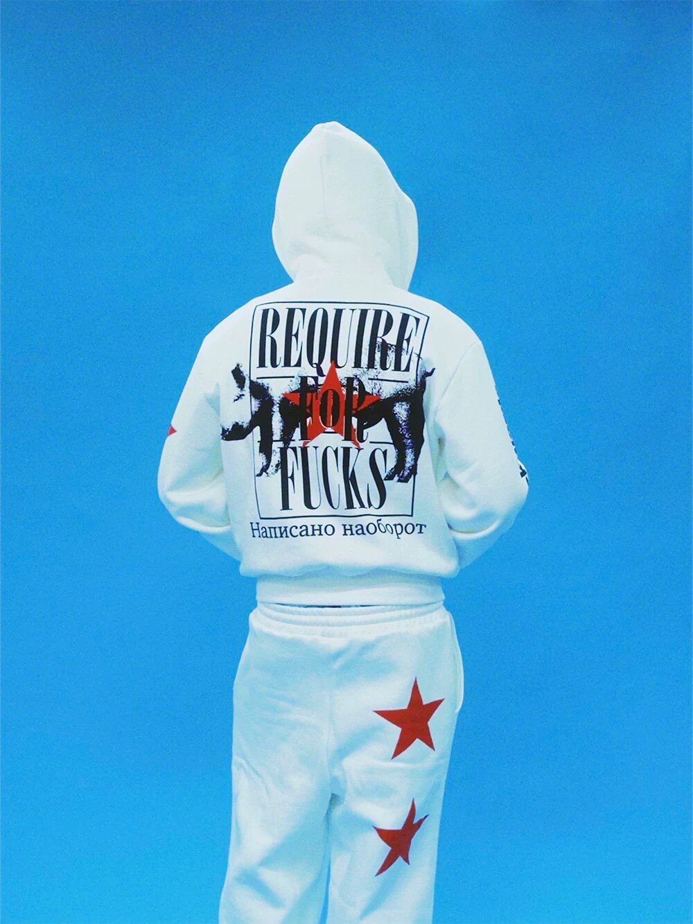 EVETS No Rules Star Graphic Zip Up Hoodie
