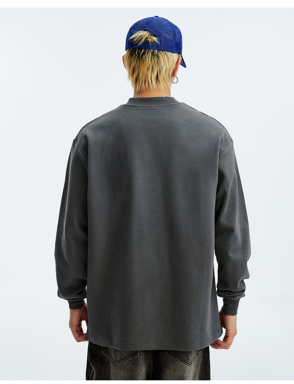 MEDM Warm Fleece Basic Long Sleeve Tee