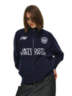 ANTIDOTE Logo Zip Knit Cardigan