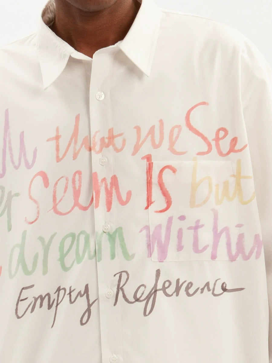 EMPTY REFERENCE Colorful Graffiti Letter Long Sleeve Shirt