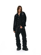 ANTIDOTE Distressed Washed Corduroy Work Jacket