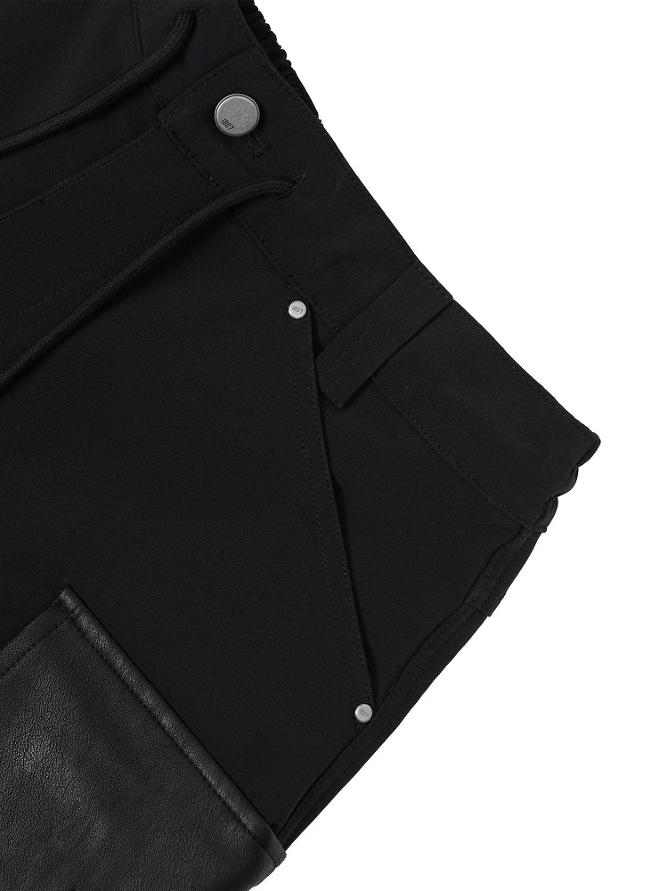1807 Leather Pocket Work Cargo Shorts