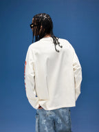 1807 Graffiti Heart Printed Long Sleeve Tee